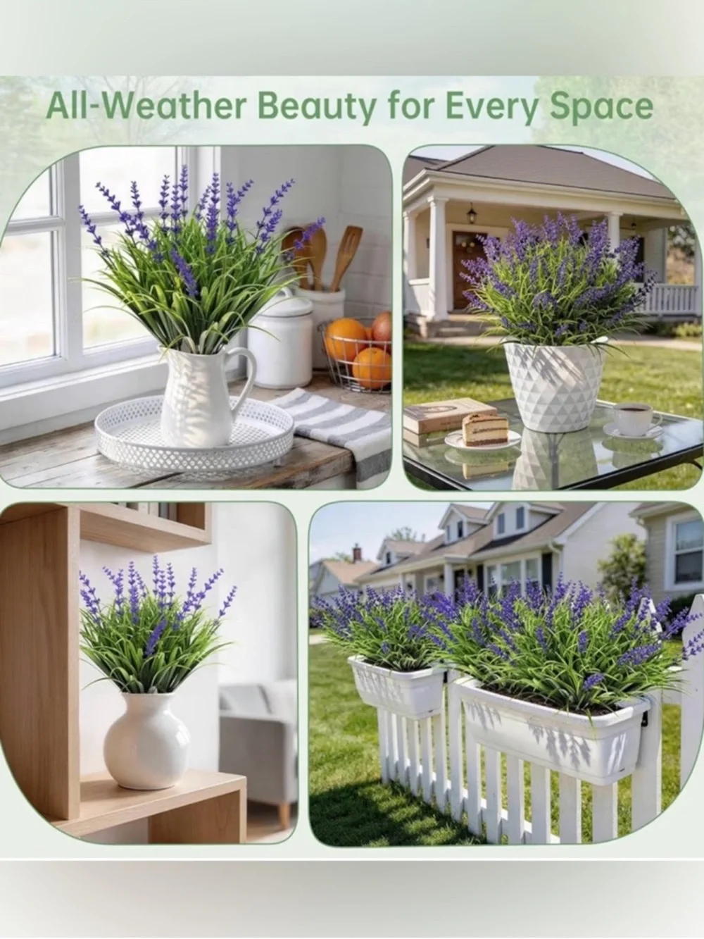 15 bundles UV resistant no fade outdoor artificial plants and flower